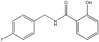 N-[(4-fluorophenyl)methyl]-2-hydroxybenzamide 结构式