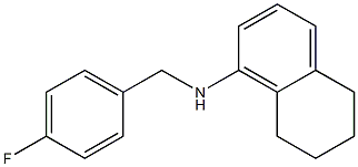 N-[(4-fluorophenyl)methyl]-5,6,7,8-tetrahydronaphthalen-1-amine 结构式