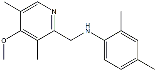 N-[(4-methoxy-3,5-dimethylpyridin-2-yl)methyl]-2,4-dimethylaniline 结构式