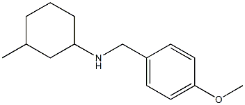 N-[(4-methoxyphenyl)methyl]-3-methylcyclohexan-1-amine 结构式