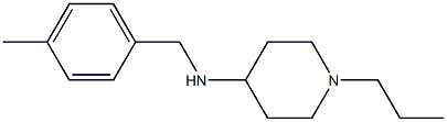 N-[(4-methylphenyl)methyl]-1-propylpiperidin-4-amine 结构式