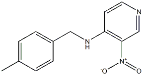 N-[(4-methylphenyl)methyl]-3-nitropyridin-4-amine 结构式