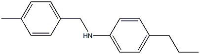 N-[(4-methylphenyl)methyl]-4-propylaniline 结构式