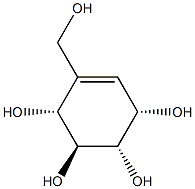 (1R,4S,5S,6S)-2-(hydroxymethyl)cyclohex-2-ene-1,4,5,6-tetrol 结构式