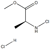 L--Chloroalanine, Methyl Ester, Hydrochloride 结构式