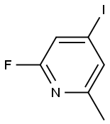 2-氟-4-碘-6-甲基吡啶 结构式