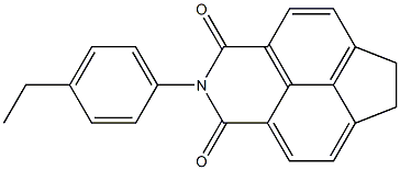 2-(4-ethylphenyl)-6,7-dihydro-1H-indeno[6,7,1-def]isoquinoline-1,3(2H)-dione 结构式