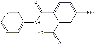 5-amino-2-[(3-pyridinylamino)carbonyl]benzoic acid 结构式