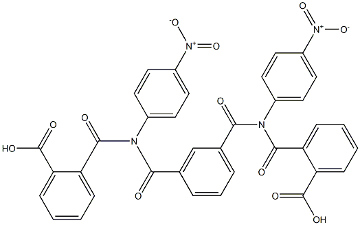 2-({[3-({(2-carboxybenzoyl)-4-nitroanilino}carbonyl)benzoyl]-4-nitroanilino}carbonyl)benzoic acid 结构式