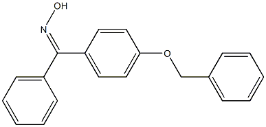 [4-(benzyloxy)phenyl](phenyl)methanone oxime 结构式