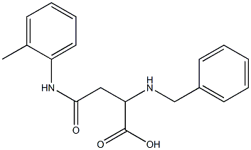 2-(benzylamino)-4-oxo-4-(2-toluidino)butanoic acid 结构式