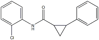 N-(2-chlorophenyl)-2-phenylcyclopropanecarboxamide 结构式