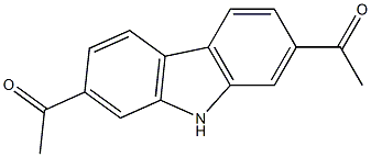 1-(7-acetyl-9H-carbazol-2-yl)ethanone 结构式