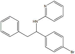 N-[1-(4-bromophenyl)-2-phenylethyl]-2-pyridinamine 结构式