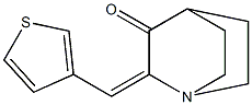 2-(3-thienylmethylene)quinuclidin-3-one 结构式