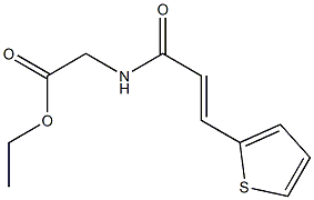 ethyl {[3-(2-thienyl)acryloyl]amino}acetate 结构式