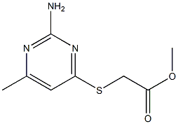 methyl [(2-amino-6-methyl-4-pyrimidinyl)sulfanyl]acetate 结构式