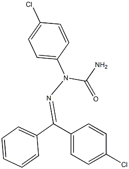 (4-chlorophenyl)(phenyl)methanone N-(4-chlorophenyl)semicarbazone 结构式