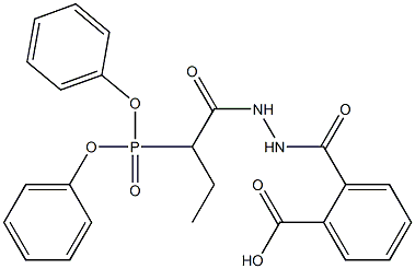 2-({2-[2-(diphenylphosphoryl)butanoyl]hydrazino}carbonyl)benzoic acid 结构式