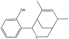 2-(6,8-dimethyl-3-oxabicyclo[3.3.1]non-7-en-2-yl)phenol 结构式