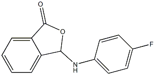 3-(4-fluoroanilino)-2-benzofuran-1(3H)-one 结构式