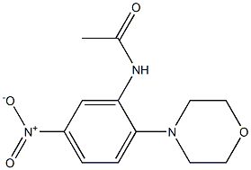 N-[5-nitro-2-(4-morpholinyl)phenyl]acetamide 结构式