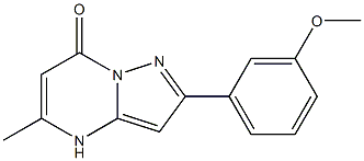 2-(3-methoxyphenyl)-5-methylpyrazolo[1,5-a]pyrimidin-7(4H)-one 结构式