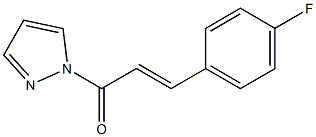 1-[3-(4-fluorophenyl)acryloyl]-1H-pyrazole 结构式