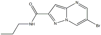 6-bromo-N-propylpyrazolo[1,5-a]pyrimidine-2-carboxamide 结构式