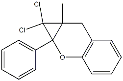 1,1-dichloro-7a-methyl-1a-phenyl-1,1a,7,7a-tetrahydrocyclopropa[b]chromene 结构式