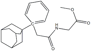 methyl 1-adamantyl[(phenylacetyl)amino]acetate 结构式