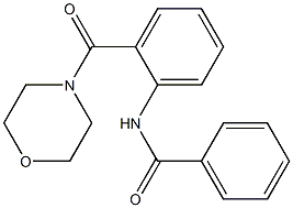 N-[2-(4-morpholinylcarbonyl)phenyl]benzamide 结构式