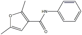 2,5-dimethyl-N-phenyl-3-furamide 结构式