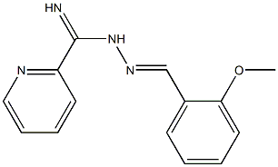 N'-(2-methoxybenzylidene)-2-pyridinecarboximidohydrazide 结构式