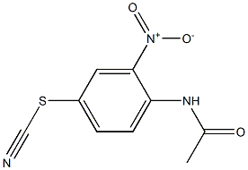 4-(acetylamino)-3-nitrophenyl thiocyanate 结构式