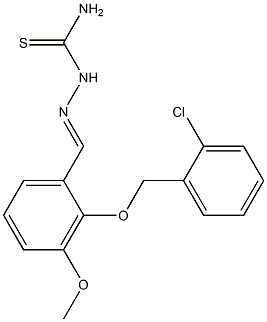 2-[(2-chlorobenzyl)oxy]-3-methoxybenzaldehyde thiosemicarbazone 结构式