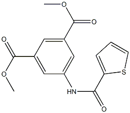 dimethyl 5-[(2-thienylcarbonyl)amino]isophthalate 结构式