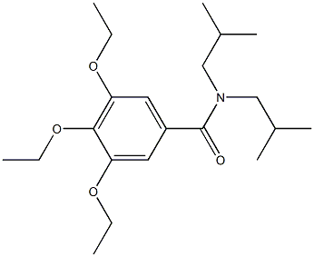 3,4,5-triethoxy-N,N-diisobutylbenzamide 结构式