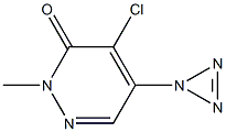 4-chloro-2-methyl-5-(1H-triaziren-1-yl)-3(2H)-pyridazinone 结构式