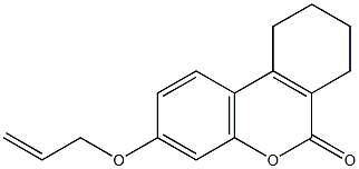 3-(allyloxy)-7,8,9,10-tetrahydro-6H-benzo[c]chromen-6-one 结构式