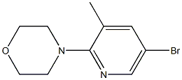 4-(5-bromo-3-methylpyridin-2-yl)morpholine 结构式