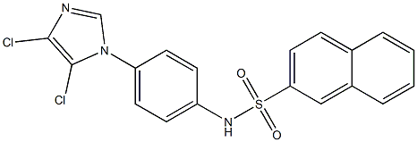 N-[4-(4,5-dichloro-1H-imidazol-1-yl)phenyl]-2-naphthalenesulfonamide 结构式