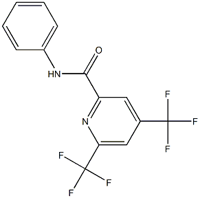 N-phenyl-4,6-bis(trifluoromethyl)-2-pyridinecarboxamide 结构式