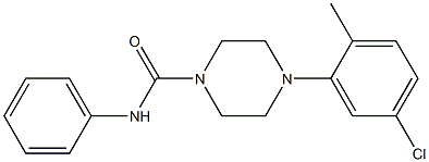 4-(5-chloro-2-methylphenyl)-N-phenyltetrahydro-1(2H)-pyrazinecarboxamide 结构式