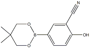 5-(5,5-Dimethyl-1,3,2-dioxaborinan-2-yl)-2-hydroxybenzonitril 结构式