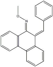 (10Z)-9,10-Dihydro-9-(methoxyimino)-10-(benzylidene)phenanthrene 结构式