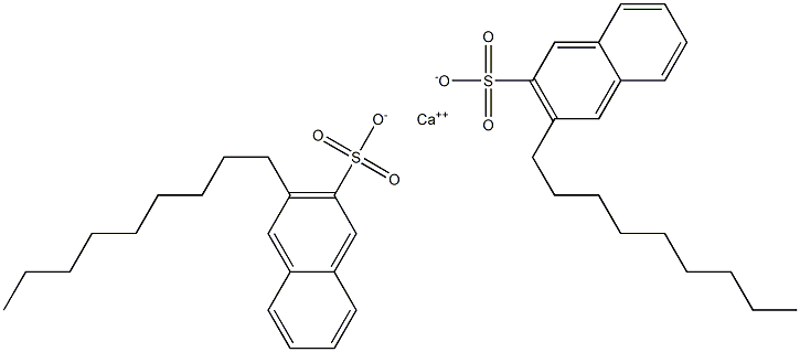 Bis(3-nonyl-2-naphthalenesulfonic acid)calcium salt 结构式