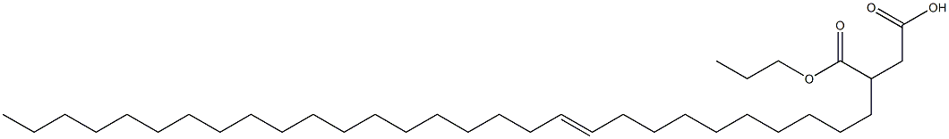 3-(10-Nonacosenyl)succinic acid 1-hydrogen 4-propyl ester 结构式