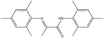 N-(2,4,6-Trimethylphenyl)-2-(2,4,6-trimethylphenylimino)propanamide 结构式