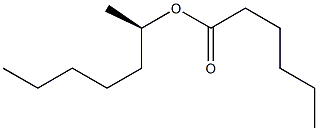 (-)-Hexanoic acid (R)-1-methylhexyl ester 结构式